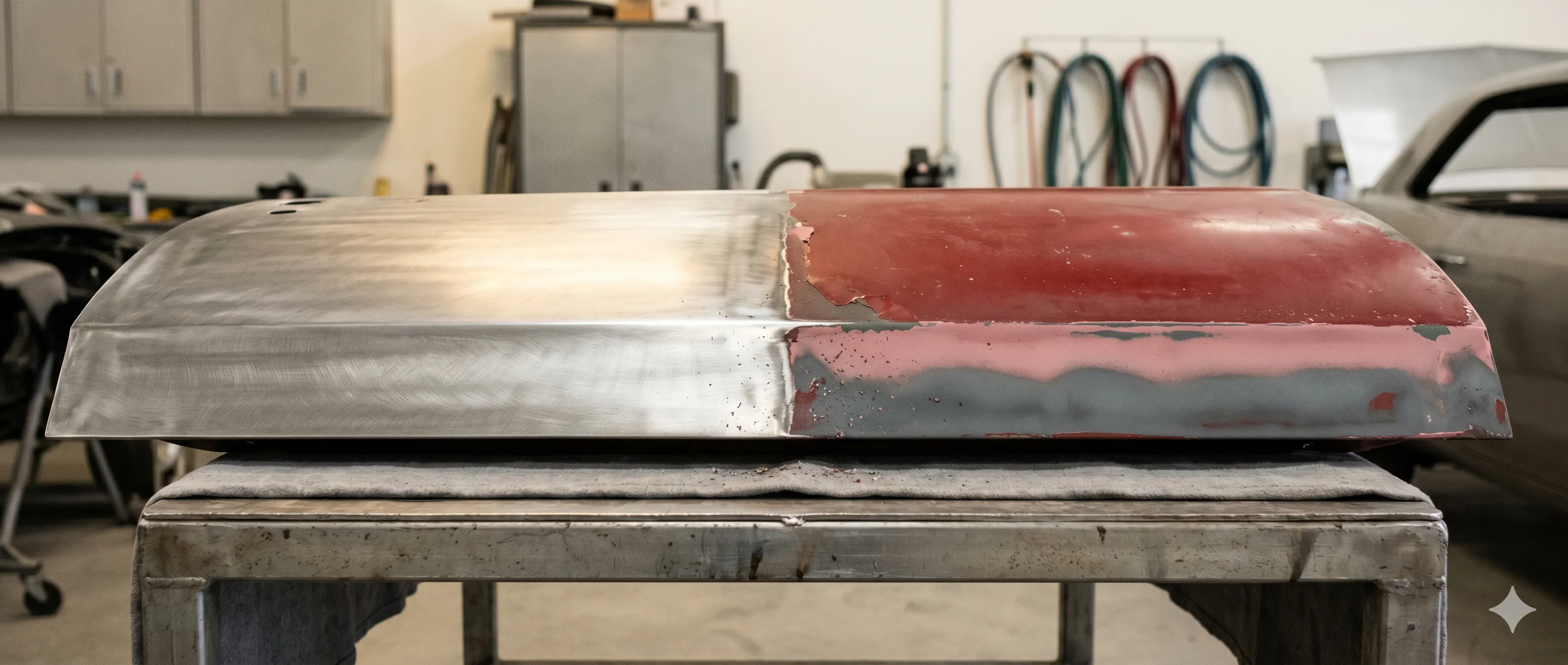 Door Dent & Scratch Repair — before restoration