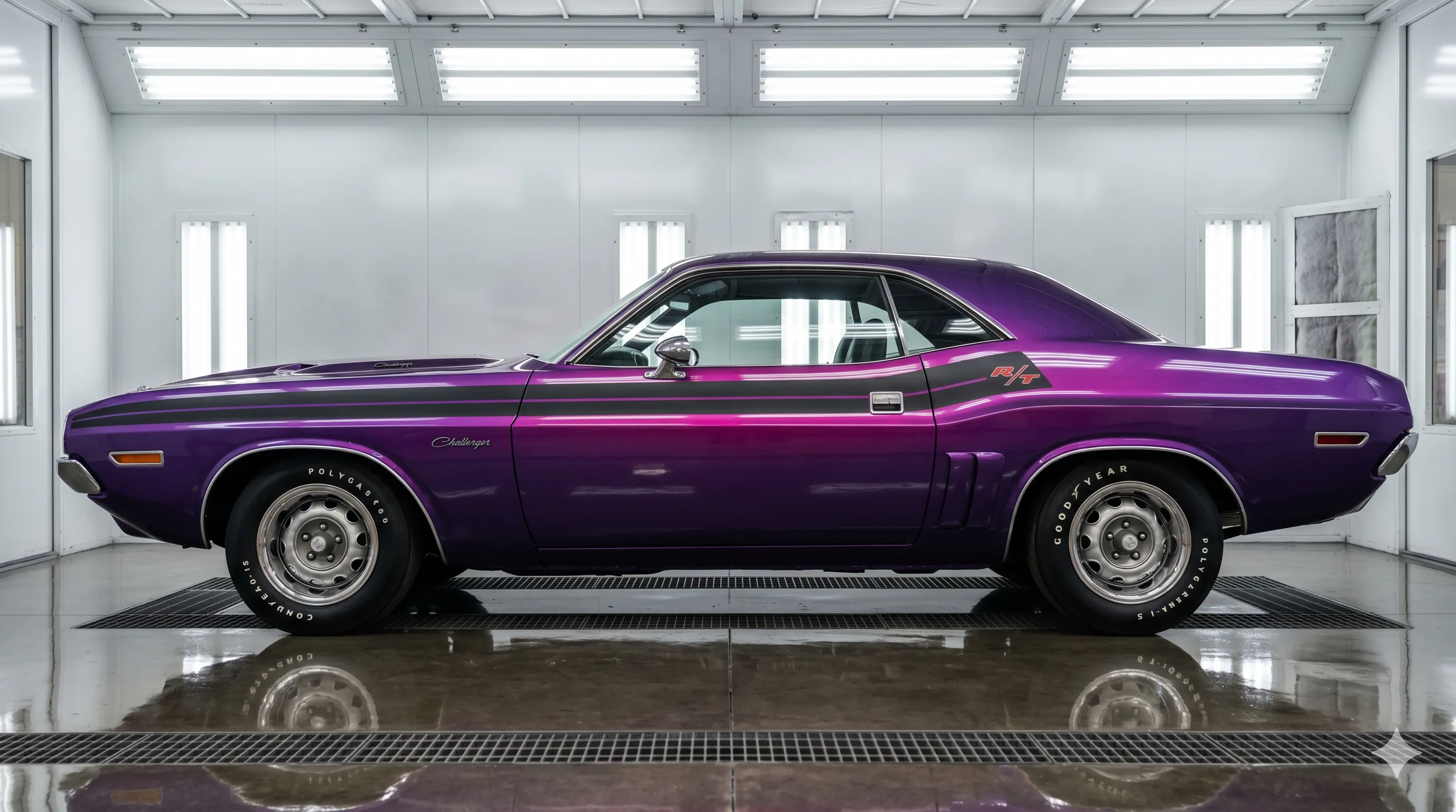 Full profile — Plum Crazy shifts from purple to magenta in afternoon sun