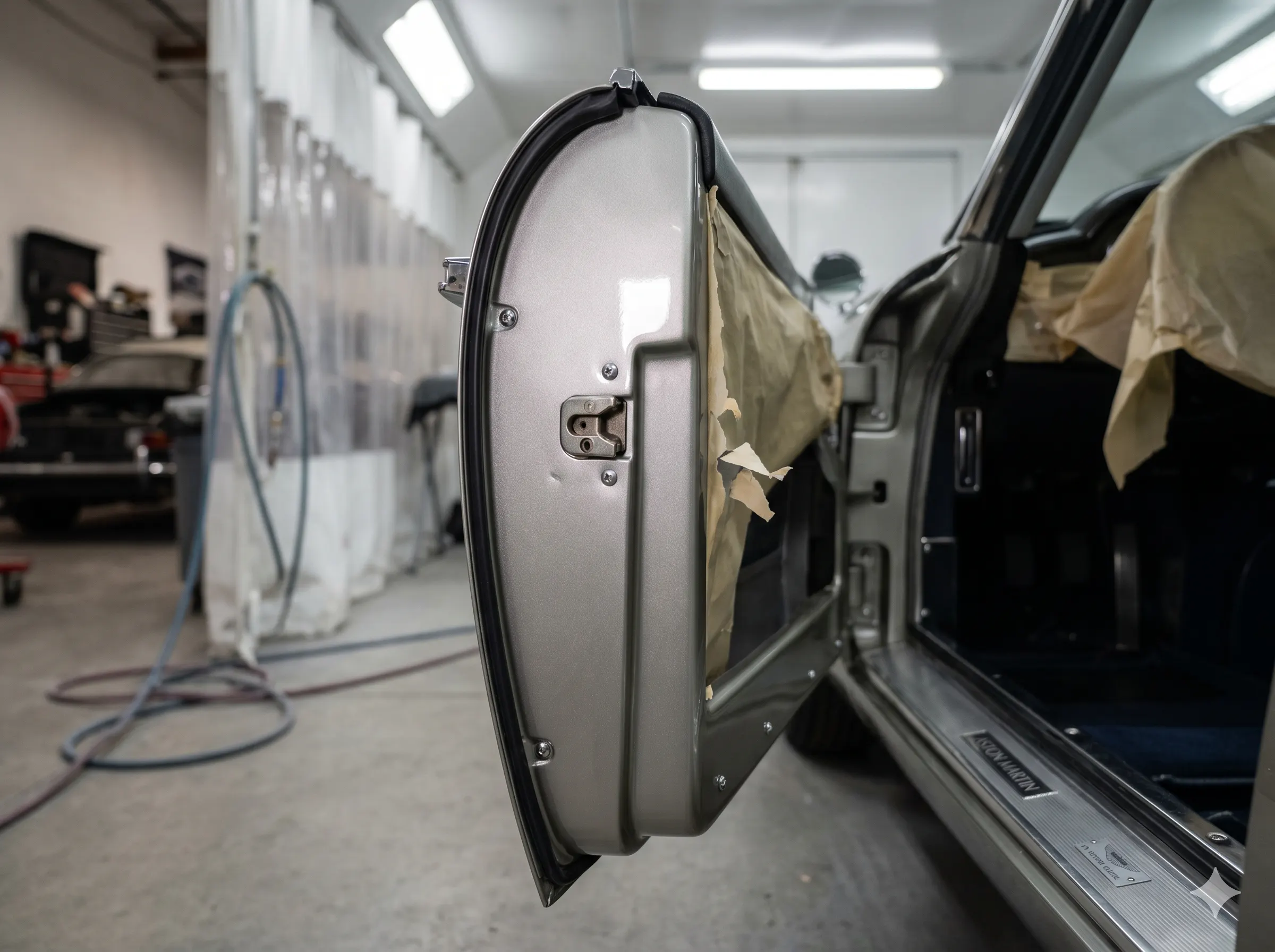 Door shut and sill — the hardest panel to get right on a DB5