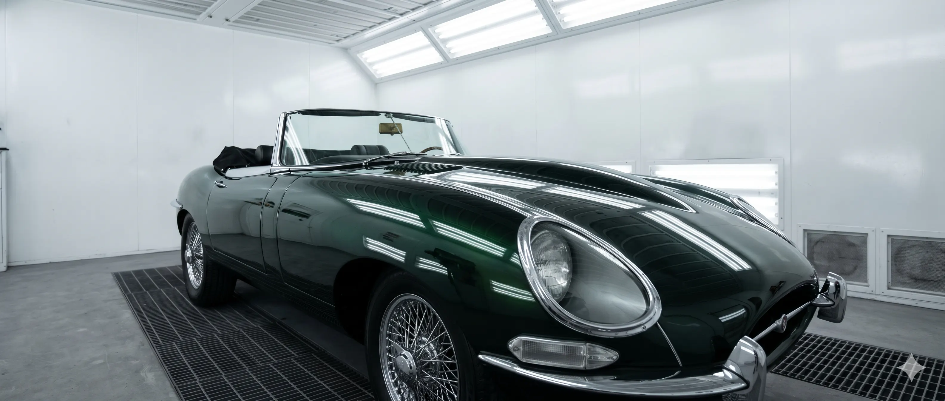 1967 Jaguar E-Type Series 1 — Deep Forest BRG